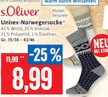 Unisex-Norwegersocke Angebote von s.Oliver bei Kaufhaus Stolz Neubrandenburg für 8,99 €