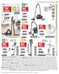 Prix et réduction Rowenta dans le prospectus Carrefour en cours Offre Rowenta dans le catalogue Carrefour du moment à la page 67