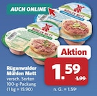 Mühlen Mett im Angebot bei combi in Aurich Mühlen Mett Angebote von Rügenwalder bei combi Aurich für 1,59 €