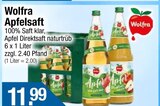 Apfelsaft von Wolfra im aktuellen Getränke City Prospekt für 11,99 €