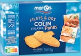 Filets & dos de colin d'Alaska MSC panés surgelés - MARÈS dans le catalogue Netto
