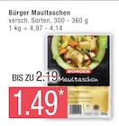 Maultaschen von Bürger im aktuellen Marktkauf Prospekt für 1,49 €