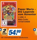 Paper Mario - Die Legende vom Äonentor Angebote bei expert Nordhausen für 54,99 €