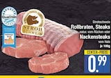 Rollbraten, Steaks, Nackensteaks von Strohschwein im aktuellen EDEKA Prospekt für 0,99 €