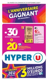 Promos Chocolat dans le catalogue "L'ANNIVERSAIRE GAGNANT DES MAGASINS U" de Hyper U Chocolat en promo dans le catalogue Hyper U à la page 1