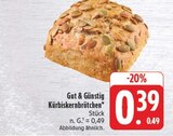 Kürbiskernbrötchen im Angebot bei EDEKA in Bautzen Kürbiskernbrötchen Angebote von Gut & Günstig bei EDEKA Bautzen für 0,39 €