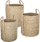 Lot de 3 paniers roseau ronds - ATMOSPHERA - Intermarché Hyper Lot de 3 paniers roseau ronds - ATMOSPHERA à 29,90 € dans le catalogue Intermarché Hyper