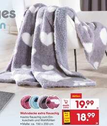 Wohndecke bei Netto Marken-Discount in Offenbach Wohndecke im Angebot bei Netto Marken-Discount Offenbach für 18,99 €