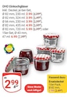 Einkochgläser Ø 82 mm, 230 ml von OHO für 2,99 € bei GLOBUS im Angebot Einkochgläser Ø 82 mm, 230 ml von OHO im aktuellen GLOBUS Prospekt