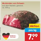 Mutzbraten vom Schwein bei Netto Marken-Discount im Prospekt "" für 7,99 €
