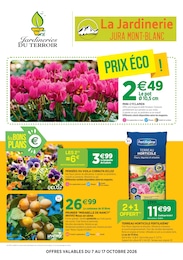 Catalogue Jardineries & Animaleries Jardineries du terroir en cours à Épagny et alentours, PRIX ÉCO !, 4 pages, 07/10/2026 - 17/10/2026