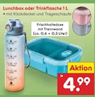 Netto Marken-Discount Zahna - Lunchbox oder Trinkflasche 1 L Angebot im Prospekt Lunchbox oder Trinkflasche 1 L bei Netto Marken-Discount im Zahna Prospekt für 4,99 €