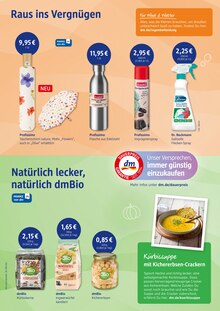 Regenschirm im aktuellen dm-drogerie markt Prospekt (Bottrop) Regenschirm im dm-drogerie markt Prospekt "Herbstwetter. Na und?" mit 6 Seiten (Bottrop)