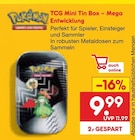 TCG Mini Tin Box – Mega Entwicklung Angebote von Pokémon bei Netto Marken-Discount Braunschweig für 9,99 €