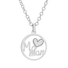 Collier en argent rhodié coeur Maman dans le catalogue Le Manège à Bijoux