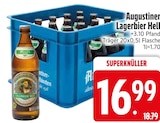 EDEKA Unterhaching - Augustiner Lagerbier Hell Angebot im Prospekt Augustiner Lagerbier Hell bei EDEKA im Unterhaching Prospekt für 16,99 €