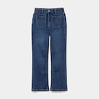Jean flare poches plaquées bleu foncé fille en promo chez La Halle Jean flare poches plaquées bleu foncé fille dans le catalogue La Halle