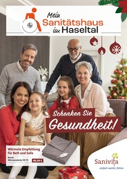 Sanitätshaus Haseltal UG Prospekt "Schenken Sie Gesundheit!" für Ilmenau, 6 Seiten, 14.11.2022 - 31.01.2023