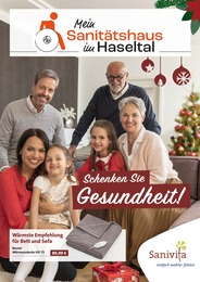 Sanitätshaus Haseltal UG Prospekt "Schenken Sie Gesundheit!" für Ilmenau, 6 Seiten, 14.11.2022 - 31.01.2023 Sanitätshaus Haseltal UG Prospekt "Schenken Sie Gesundheit!" für Ilmenau, 6 Seiten, 14.11.2022 - 31.01.2023