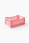 Caisse de rangement pliable 27x17x10.5cm en plastique recyclé en promo chez Monoprix Margaret Caisse de rangement pliable 27x17x10.5cm en plastique recyclé dans le catalogue Monoprix Margaret