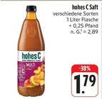 Aktuelle Hohes C Angebote bei nah und gut in Würzburg Aktuelles Saft Angebot bei nah und gut in Würzburg ab 1,79 €