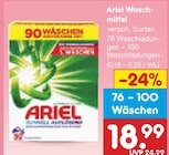 Waschmittel von Ariel im aktuellen Netto Marken-Discount Prospekt für 18,99 €