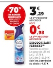 Désodorisant(A) - Febreze en promo chez U Express Narbonne à 0,98 €