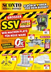 Aktueller Sconto SB Möbel & Einrichtung Prospekt in Petershagen und Umgebung, "GROSSER SSV" mit 4 Seiten, 09.08.2025 - 22.08.2025