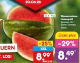 Wassermelone riesengroß für 8,49 € bei Netto Marken-Discount im Angebot Wassermelone riesengroß im aktuellen Netto Marken-Discount Prospekt