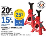 Chandelles à crémaillère - FOXTER dans le catalogue E.Leclerc