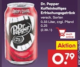 Netto Marken-Discount Wunder - Dr. Pepper Koffeinhaltiges Erfrischungsgetränk Angebot im Prospekt Dr. Pepper Koffeinhaltiges Erfrischungsgetränk bei Netto Marken-Discount im Wunder Prospekt für 0,79 €