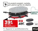 Appareil à raclette/plancha - Aya - But à Nîmes Appareil à raclette/plancha - Aya en promo chez But Nîmes à 39,99 €