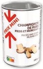 Champignons de paris pieds et morceaux prix mini dans le catalogue U Express