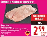 Kalbsschnitzel von Bauerngut für 2,99 € bei EDEKA im Angebot Kalbsschnitzel von Bauerngut im aktuellen EDEKA Prospekt