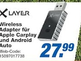 Wireless Adapter für Apple Carplay und Android Auto im Angebot bei expert in Nettetal Wireless Adapter für Apple Carplay und Android Auto Angebote von X Layer bei expert Nettetal für 27,99 €
