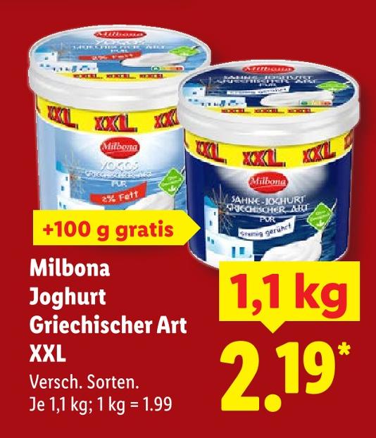 Joghurt Griechischer Art XXL