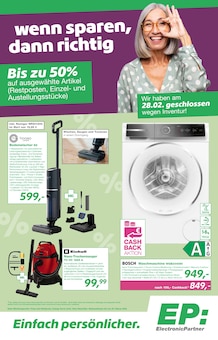 EP: Prospekt wenn sparen, dann richtig mit 4 Seiten