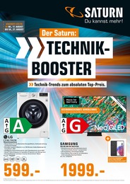 Aktueller Saturn Technikmärkte Prospekt Saturn Prospekt mit 6 Seiten