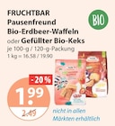 Pausenfreund Bio-Erdbeer-Waffeln oder Gefüllter Bio-Keks von Fruchtbar im aktuellen V-Markt Prospekt für 1,99 €