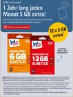 1 Jahr lang jeden Monat 5 GB extra! von ja! mobil im aktuellen REWE Prospekt für 4,98 €