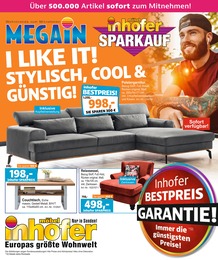 Möbel Inhofer Prospekt für Neu-Ulm mit 8 Seiten Möbel Inhofer Prospekt für Neu-Ulm: "I LIKE IT! STYLISCH, COOL & GÜNSTIG!", 8 Seiten, 13.06.2022 - 16.07.2022