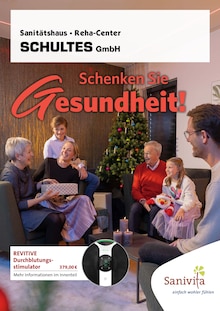 Aktueller Schultes GmbH Prospekt "Schenken Sie Gesundheit!" Seite 1 von 6 Seiten