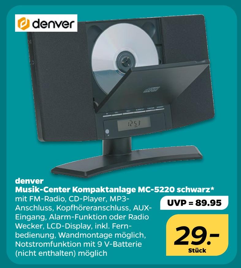 Musik-Center Kompaktanlage MC-5220 schwarz