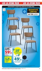 Promos Chaise dans le catalogue "20 JOURS PLUS" de Hyper U Chaise en promo dans le catalogue Hyper U à la page 37