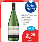 Weißwein von Müller Thurgau im aktuellen budni Prospekt