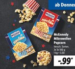 Mikrowellen Popcorn von McEnnedy im aktuellen Lidl Prospekt