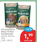 Natur im Biss Hundesnack Entenfiletstreifen bei budni im Prospekt "" für 1,99 €