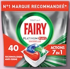 Tablettes Lave-Vaisselle Tout en 1 Platinum Plus Original Breeze X40 - Fairy en promo chez Netto Vénissieux à 2,31 €