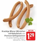 Knackige Wiener Würstchen mit Kalbsfleisch Angebote bei EDEKA Nürtingen für 1,29 €
