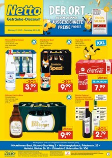 Cola im aktuellen Netto Marken-Discount Prospekt (Mönchengladbach) Cola im Netto Marken-Discount Prospekt "DER ORT, AN DEM DU IMMER AUSGEZEICHNETE PREISE FINDEST." mit 2 Seiten (Mönchengladbach)